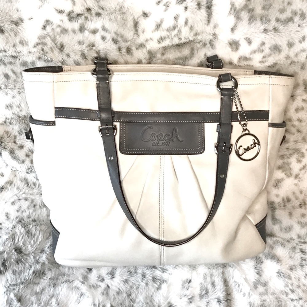 COACH Pleated East / West Gallery Tote